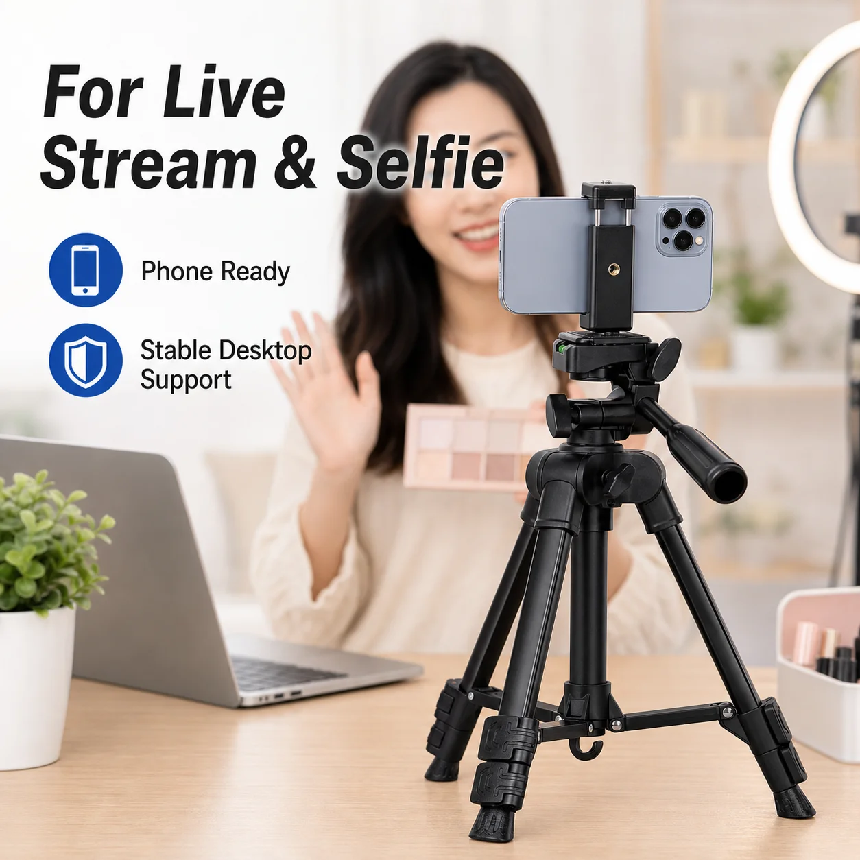 휴대용 폰 카메라 삼각대 1/4 나사 데스크탑 스탠드 - Camera Tripod Carbon 리뷰 및 가격