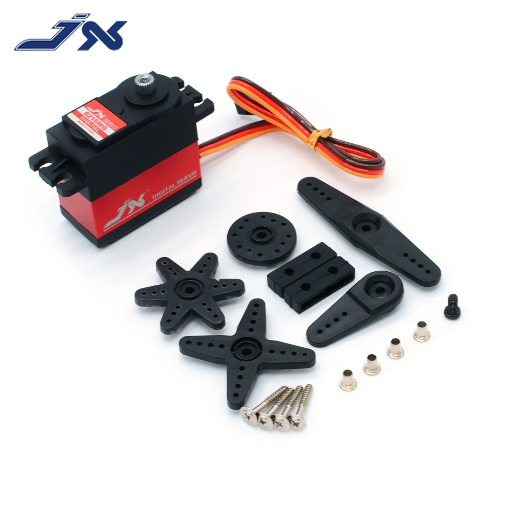 

JX Servo PDI-6215MG 62 г 15,32 кг Высокоточная металлическая шестерня Цифровой стандарт для 1/8 1/10 RC автомобиля Лодка Робот Самолет Вертолет