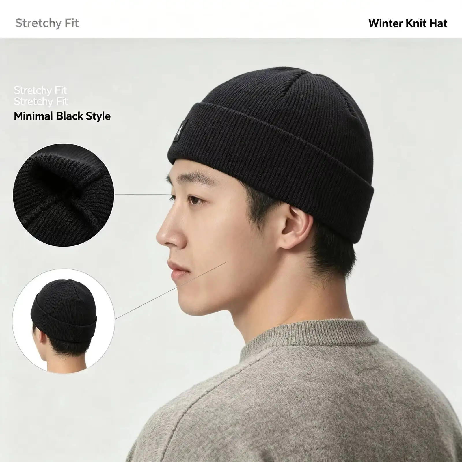 New Under New Armour Men's Autumn And Winter Warm Woolen Fashionable Outdoor Sports Casual Pullover Hat 1379990-001