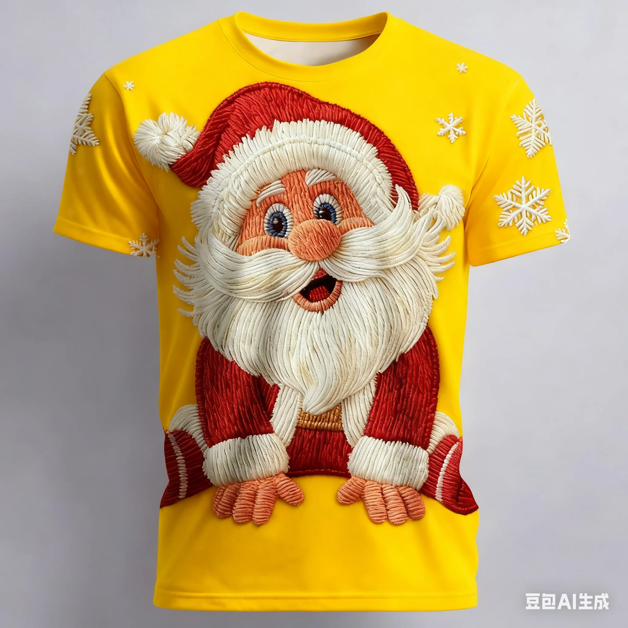 Christmas Men's Cute Santa Claus 3D Print Short Sleeve T-shirt Fashion Round Neck Shirt Daily Vacation Party Street Men Clothing
