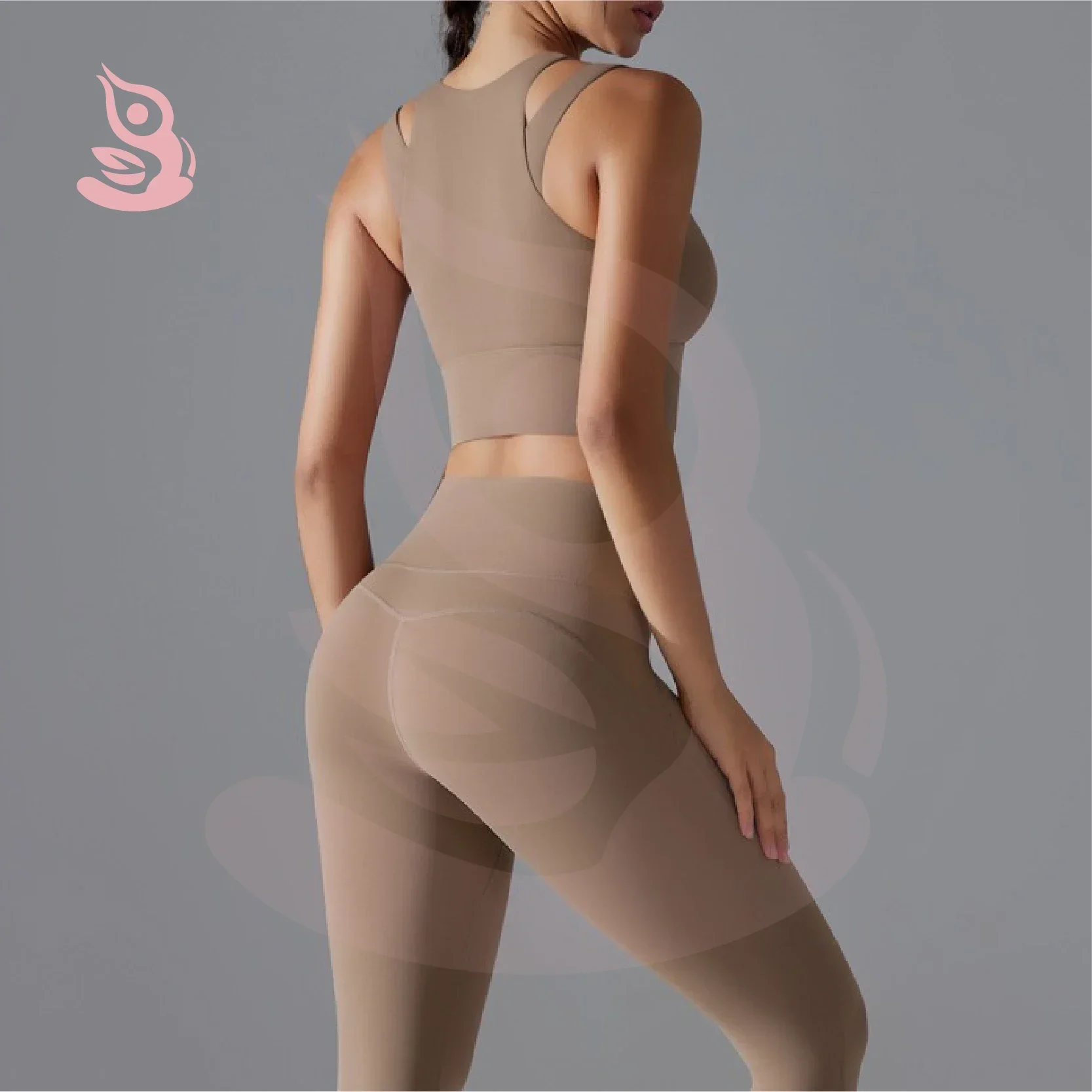 Women Yoga Suit Adjustable Sling Strap Sports Bra Scrunch Butt Workout Leggings Butt Lifting Yoga Pants Set