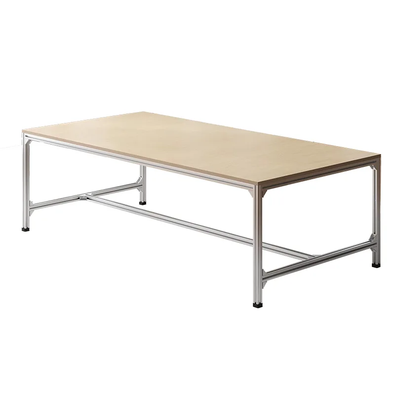 Birch office conference table Aluminum profile negotiation table Ocean board Long table Desk Computer Studio