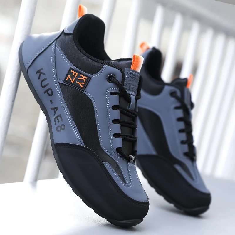 2024 Spring and Autumn Men's Leather Waterproof Running and Sports Shoes Fashion Versatile Luxury Casual Shoes sneakers men