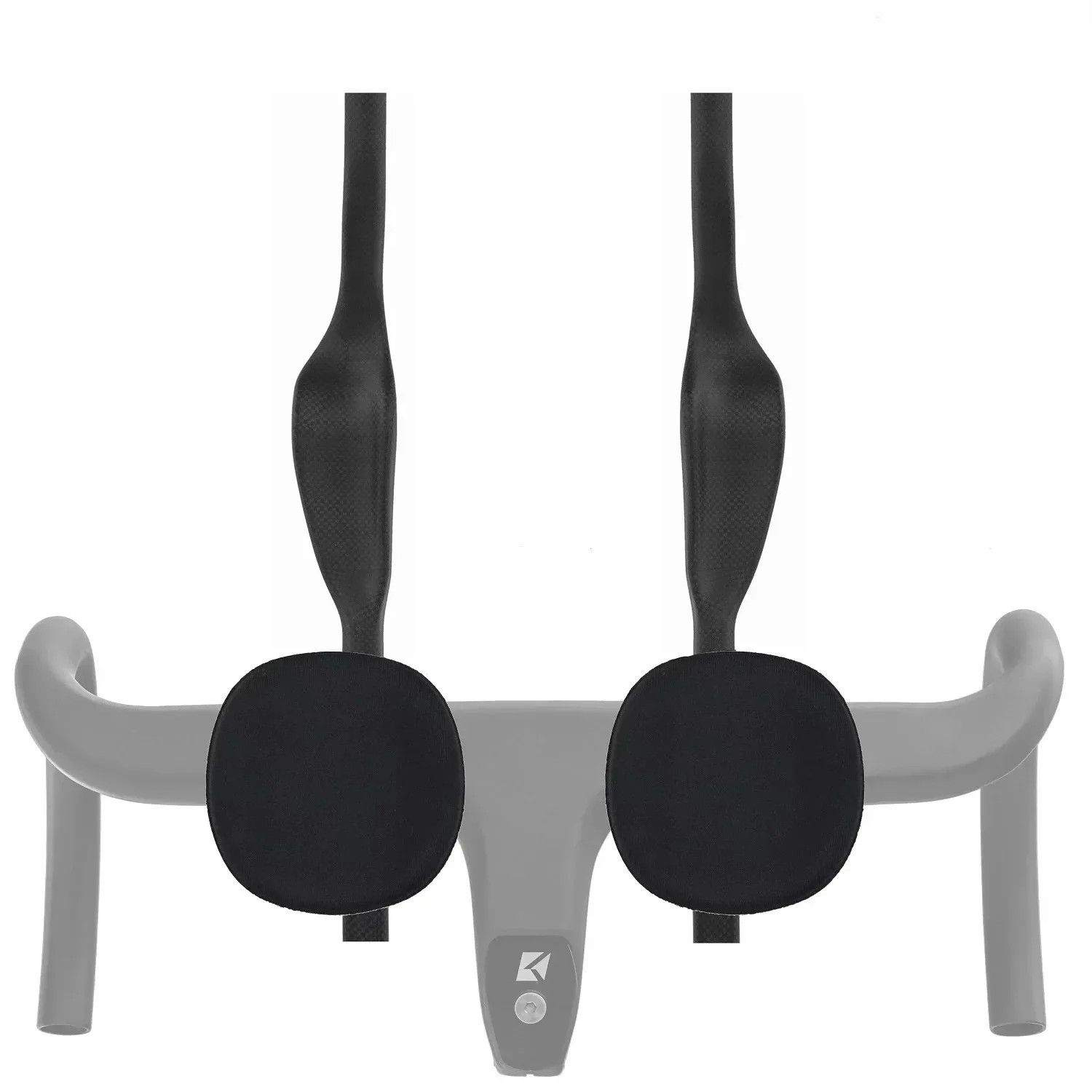45 °   Conjunto de Guidão Aerodinâmico de Carbono para Bicicleta de Estrada, Guidão Leve para Triatlo TT com Apoio de Braço em Espuma para Bicicleta de Estrada