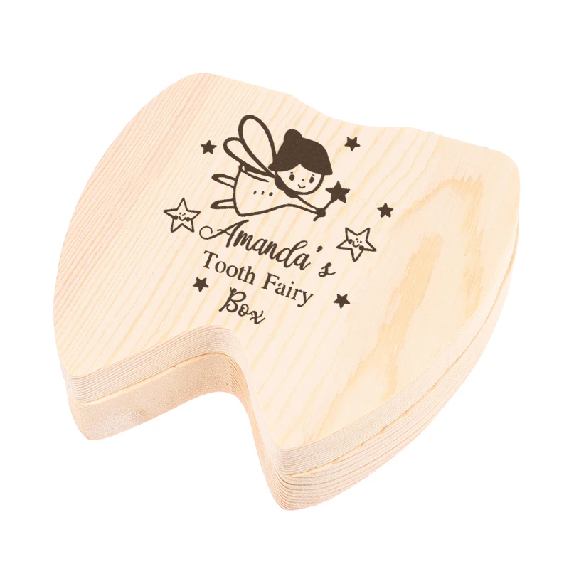 

Tooth Fairy Box Wooden Baby Box Girl's Tooth Fairy Keepsake Box 1st Tooth Spanish Baby Tooth Box Spanish