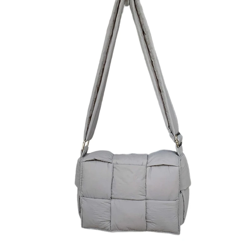 Versatile Cotton Puffer Crossbody Bag Fashion Shoulder Bags Durable and Texture