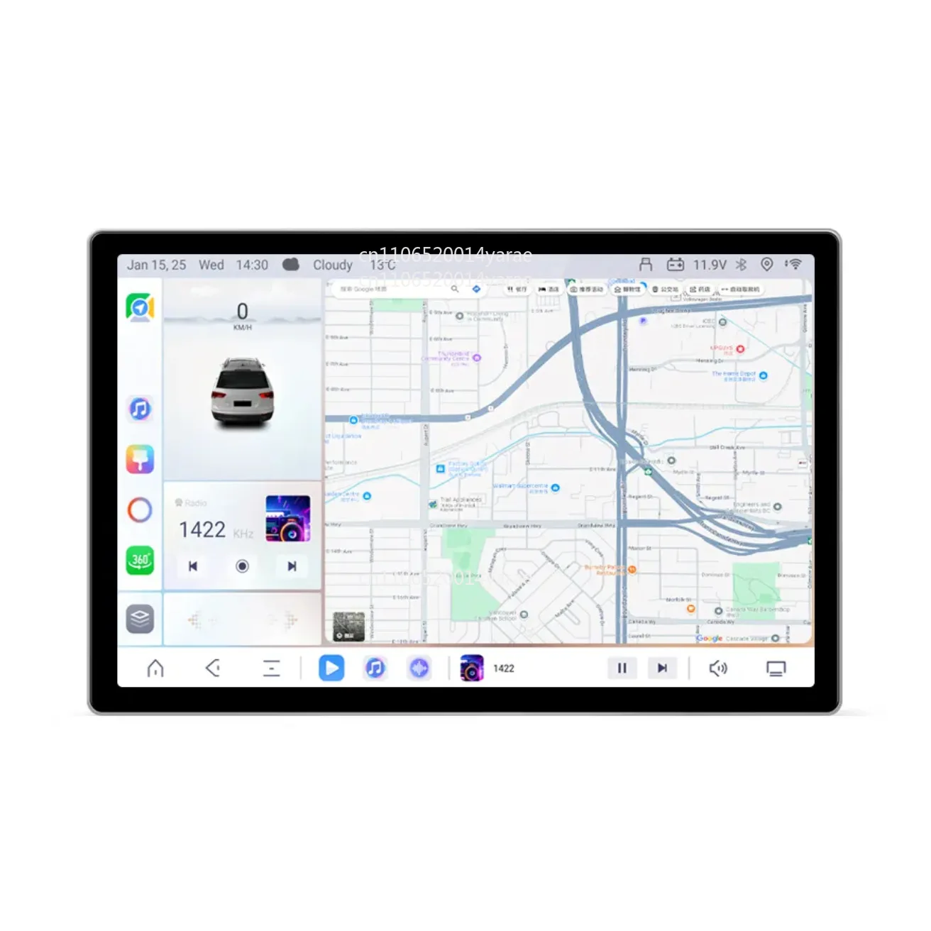 

7870TS20 Восьмиядерный навигатор Сменный хост Android Автомобильный большой экран Интеллектуальная навигация Carplay
