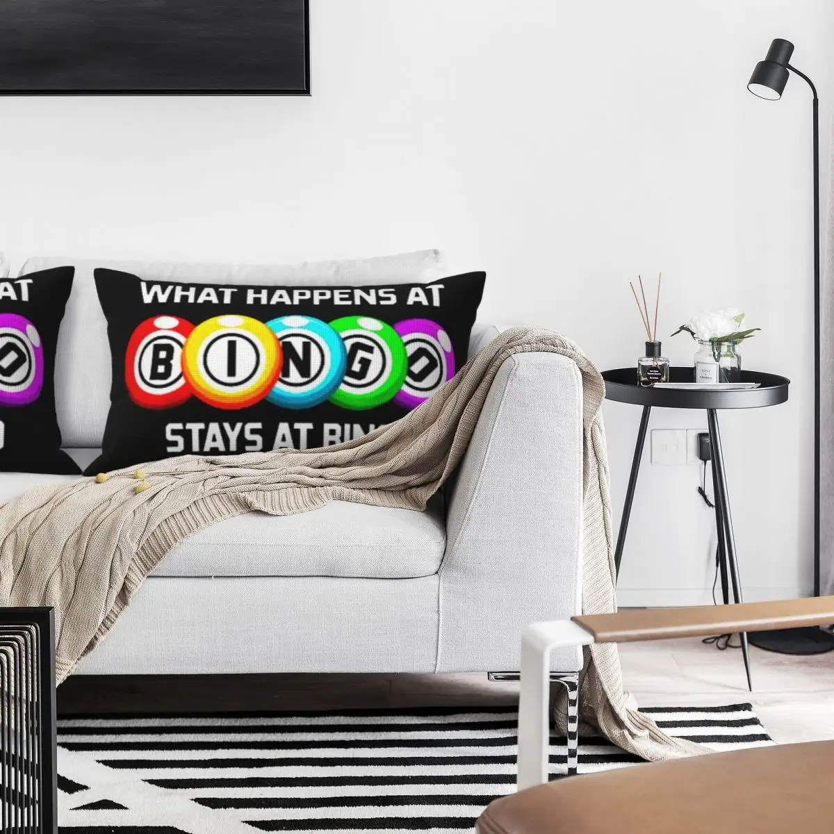 What Happens At Bingo Rectangle Linen Pillowcase Cushion Cover Polyester Decor Bed Home Comfort Throw Pillow
