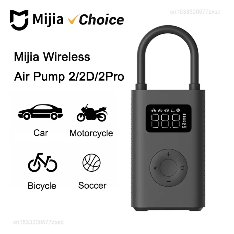 MIJIA Air Pump 2/2D/2Pro Portable Electric Air Compressor Inflatable Treasure 150psi High Pressure Motorcycle Car Soccer