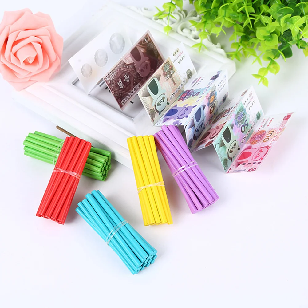 100pcs Colorful Math Manipulatives Math Wooden Counting Sticks Kids Preschool Educational Toys Counting Rods for Arithmetic Lear