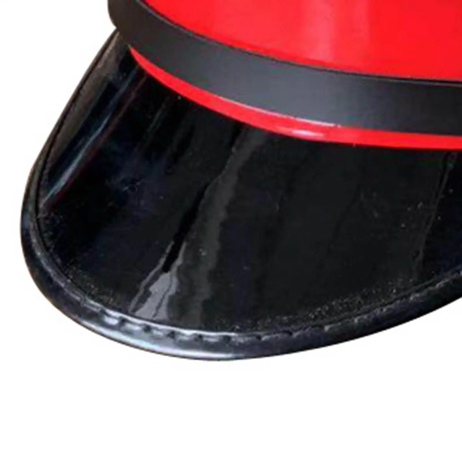 PU Leather Captain Hat Officer Visor Army Cap for Men Women Cosplay Props Nightclub Guard Stage Performance