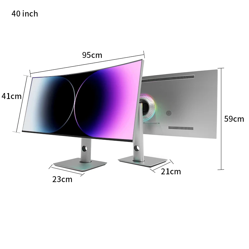 40inch Nano-IPS LED Monitor 1ms 21:9 5K 10Bit 2500R CURVED Screen 75hz GAMING Monitor Display DCI-P3 96% DP+HDMI+TYPE-C