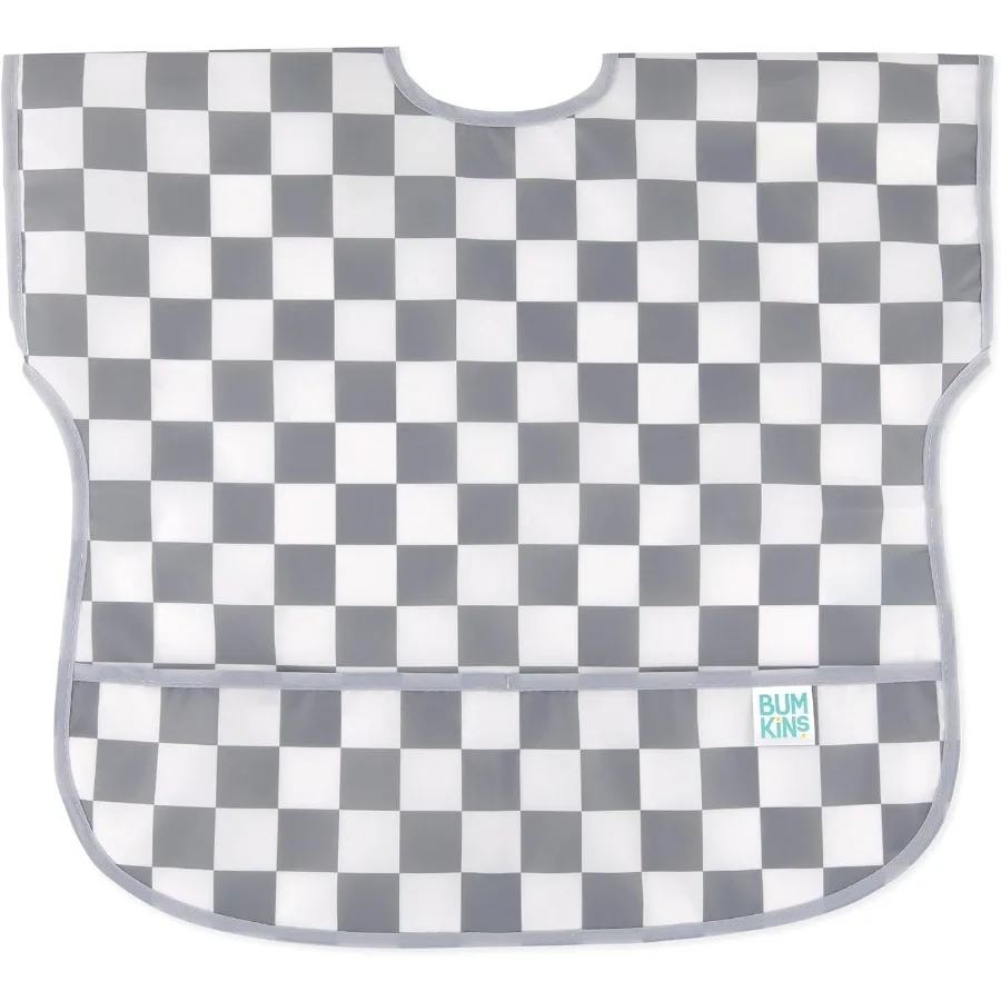 

Bibs Waterproof Toddler Bibs Designed for 13 Years Old Large Size with Short Sleeves Ideal for Mealtime and Play to Prevent Spi