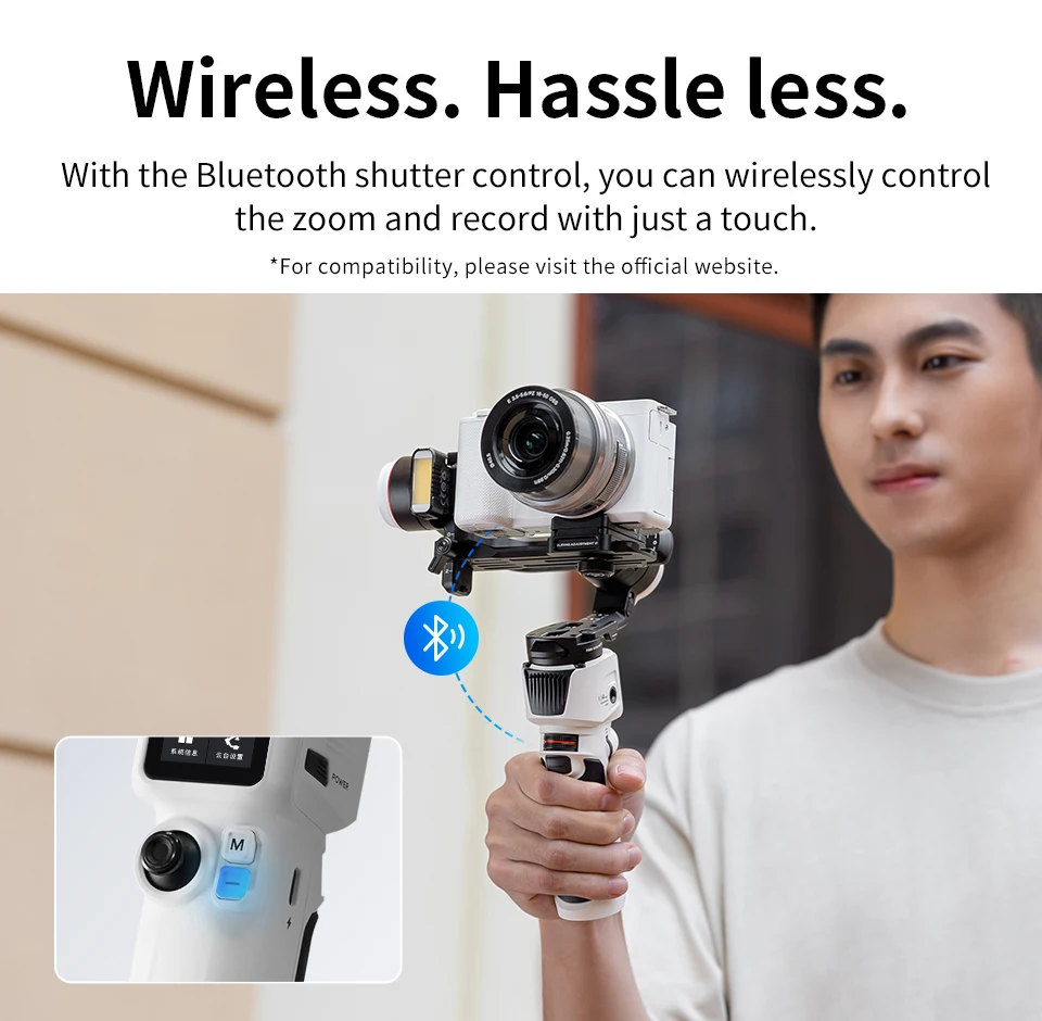 ZHIYUN Crane M3S Crane M3 S 3-axis Handheld Camera Gimbal Stabilizer for Mirrorless Cameras Phone Bluetooth Shutter Control