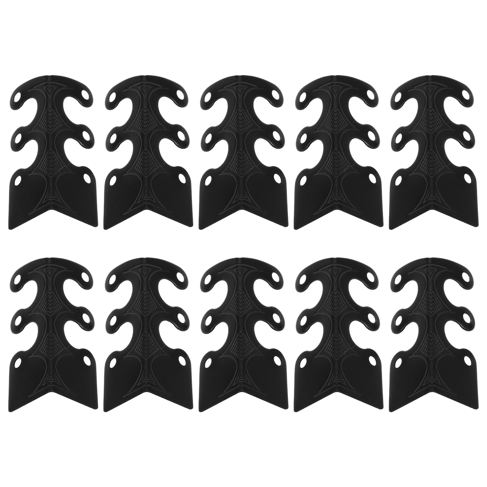 

10 Pcs Code Protectors Baseboard Metal Iron Decorative Edges Guard Cover