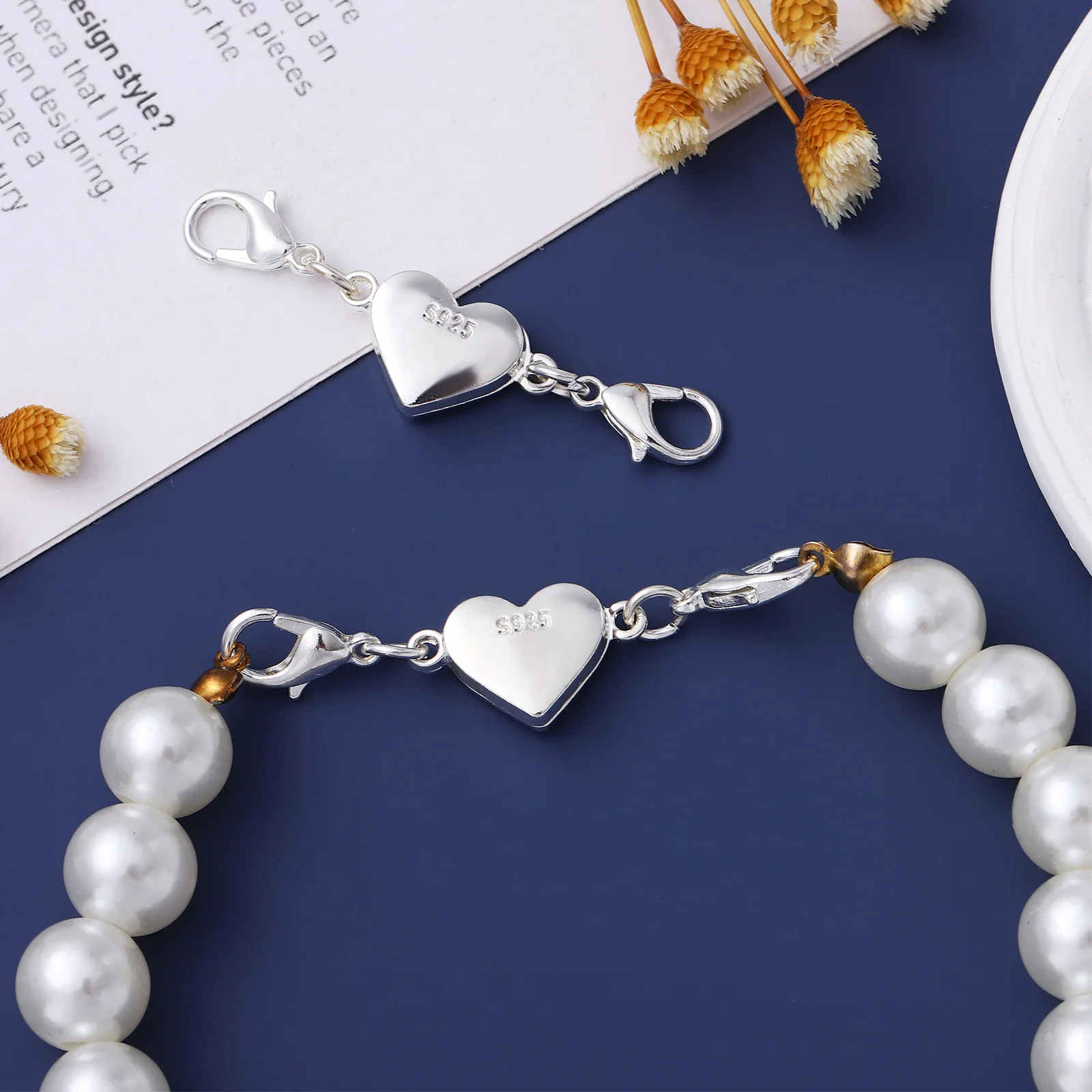 

2 Pcs Magnetic Necklace Clasps And Closures Jewelry Clasps Necklace Extender Magnet Connectors Magnetic Jewelry Clasps