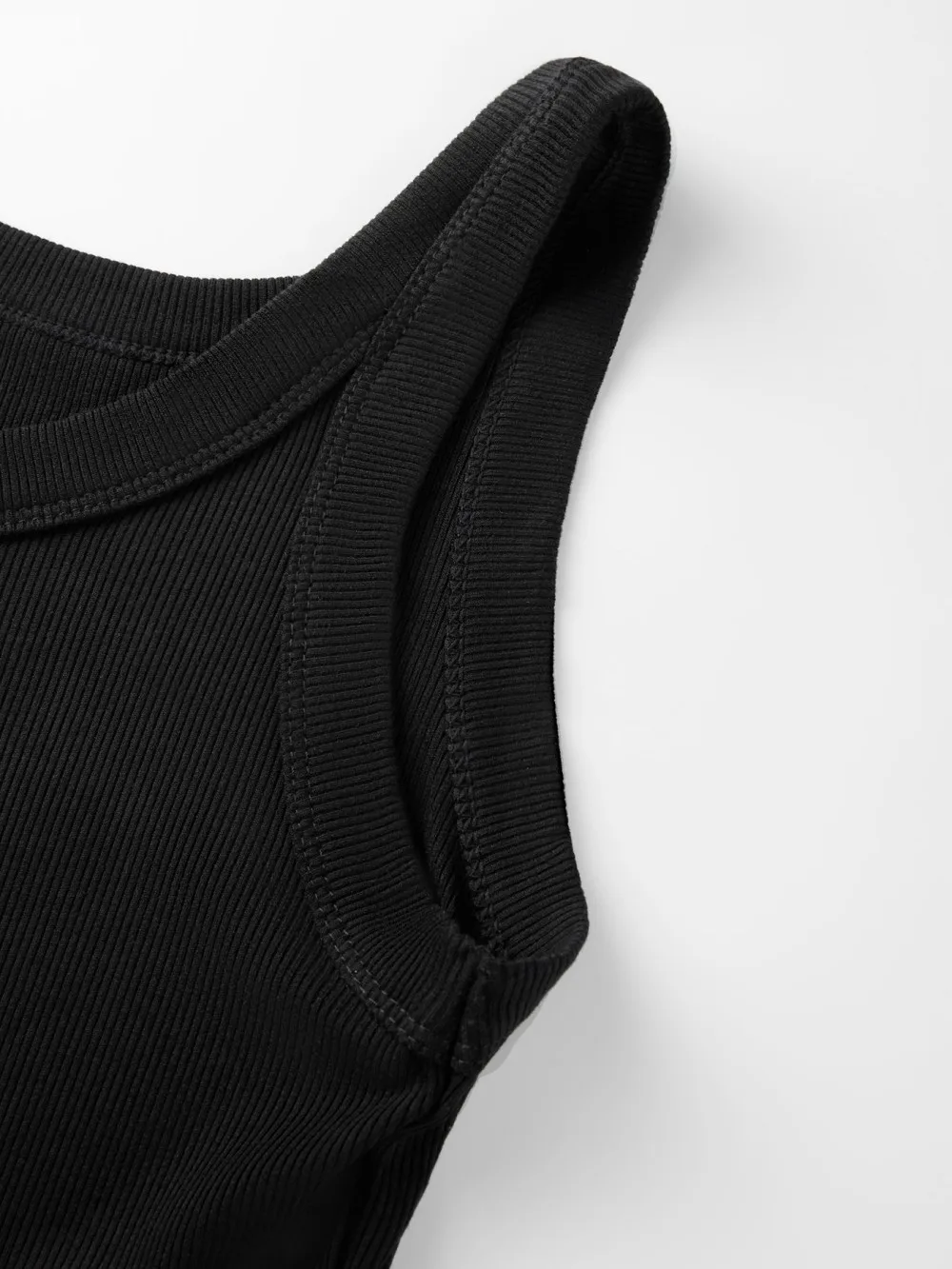 Y2K Ribbed Cotton Tank Tops Womens Summer Slim O-Neck Sleeveless Basic Soft Breathable Vest Sporty Jogging Wear Daily Undershirt image 4