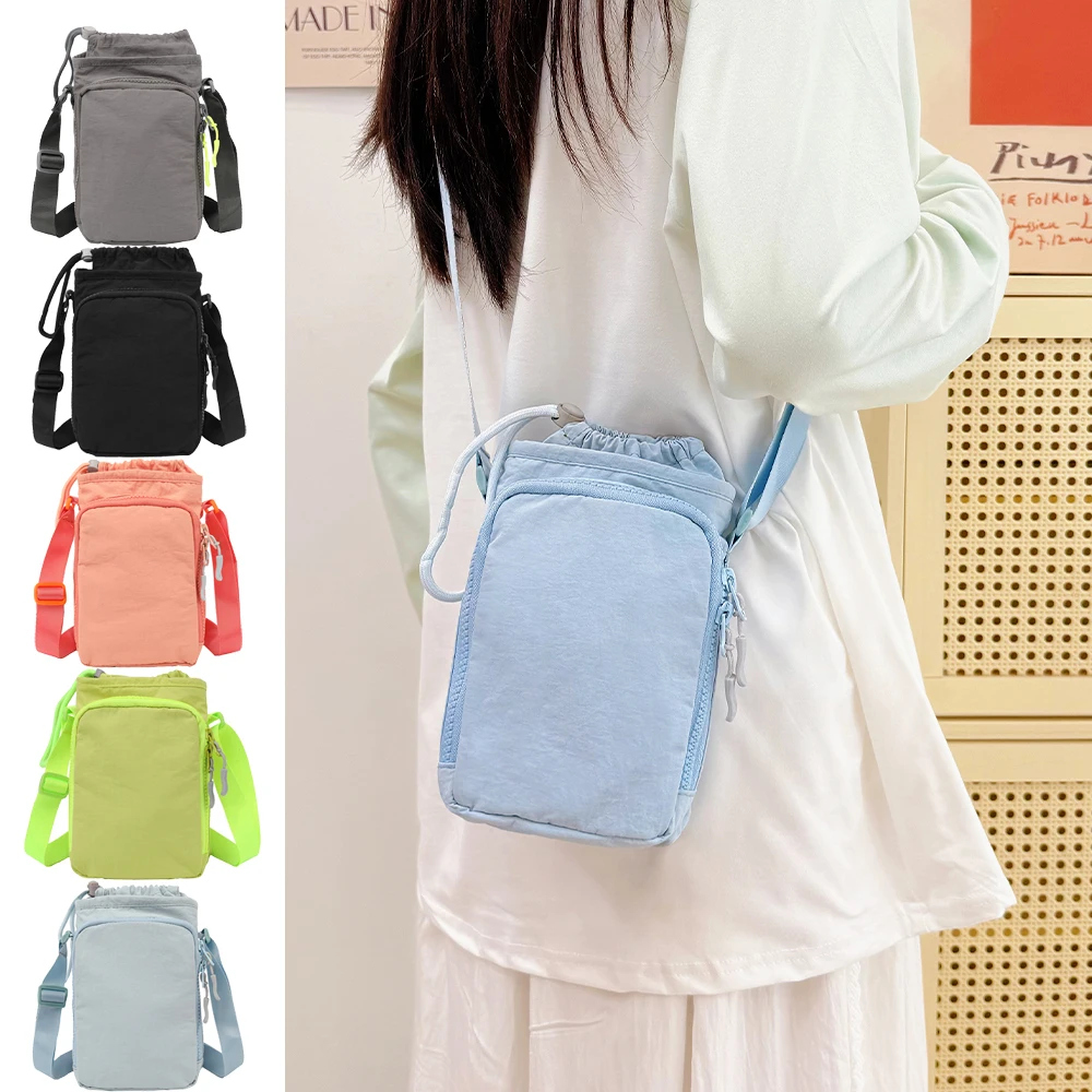 

Сумка для прогулок, сумка для мобильного телефона, сумка через плечо для путешествий и поездок на работу, сумка для хранения бутылок с водой для езды на велосипеде, йоги, спорта