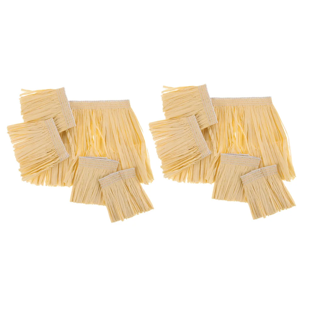 2 مجموعات هاواي حولا الرافية تنورة زي للرجال النساء عرض مسرحي لوا حفلة شرابة الدعائم هاواي حولا التنانير للنساء