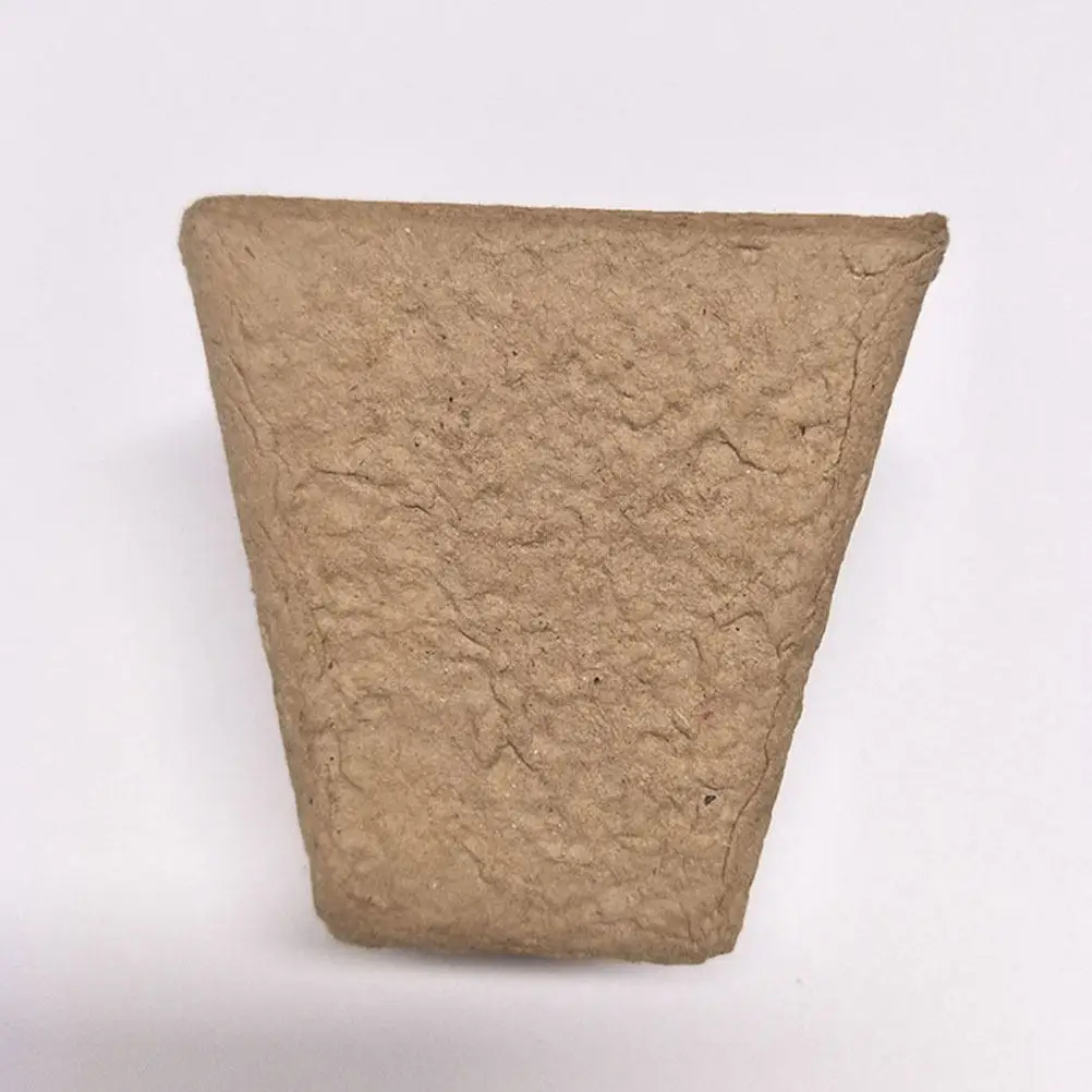 100Pcs Eco Friendly Paper Pot Seedling Trays Biodegradable Gardening Cups with Natural Nutrients for Balcony Home Growing