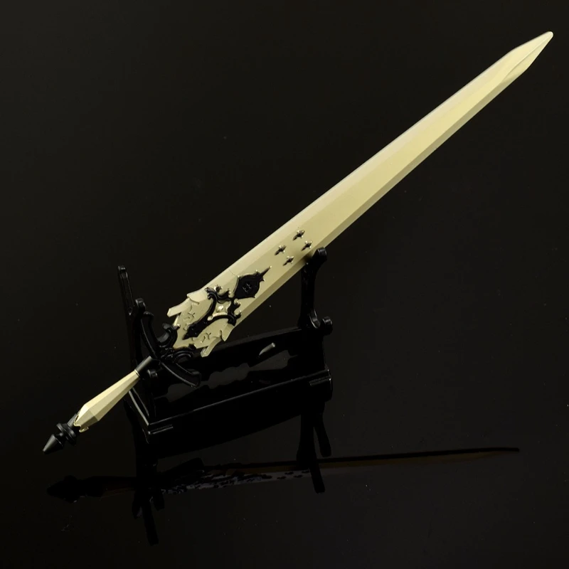 Fantasies Anime Game Peripheral Diamond Divine sword weapons Model Samurai Swords Metal Craft Collectible Ornament Boy Toy Gift