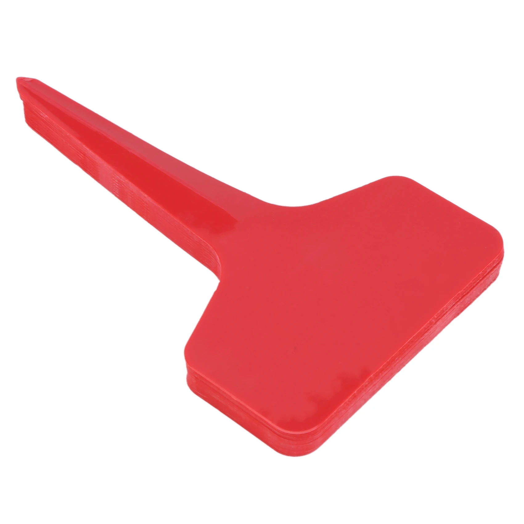 ป้ายต้นไม้พลาสติกกันน้ำหลากสี100ชิ้นป้ายต้นไม้รูปตัวทีป้ายสวนสำหรับสถานรับเลี้ยงเด็กแบบ6 X10cm 5สี