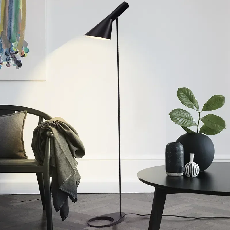 Imagem -03 - Modern Led Corner Floor Lamp Preto e Branco Luzes Designer Stand Decoração Iluminação Home Estudo Sala de Estar Quarto