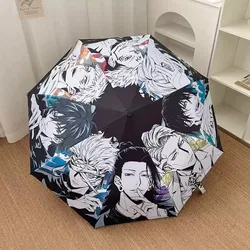 Jujutsu Phantom Parade Kaisen Automatic Umbrella Anti UV Paraguas Rain Sun Umbrella Windproof Light Folding Portable