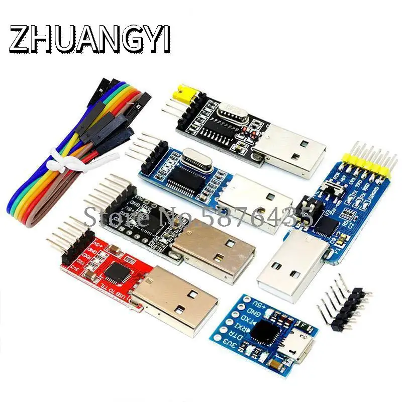 CP2102 Micro USB 2.0 to UART TTL 5PIN Connector Module Serial Converter STC Replace FT232 USB TO TTL CH340G PL2303 for arduino