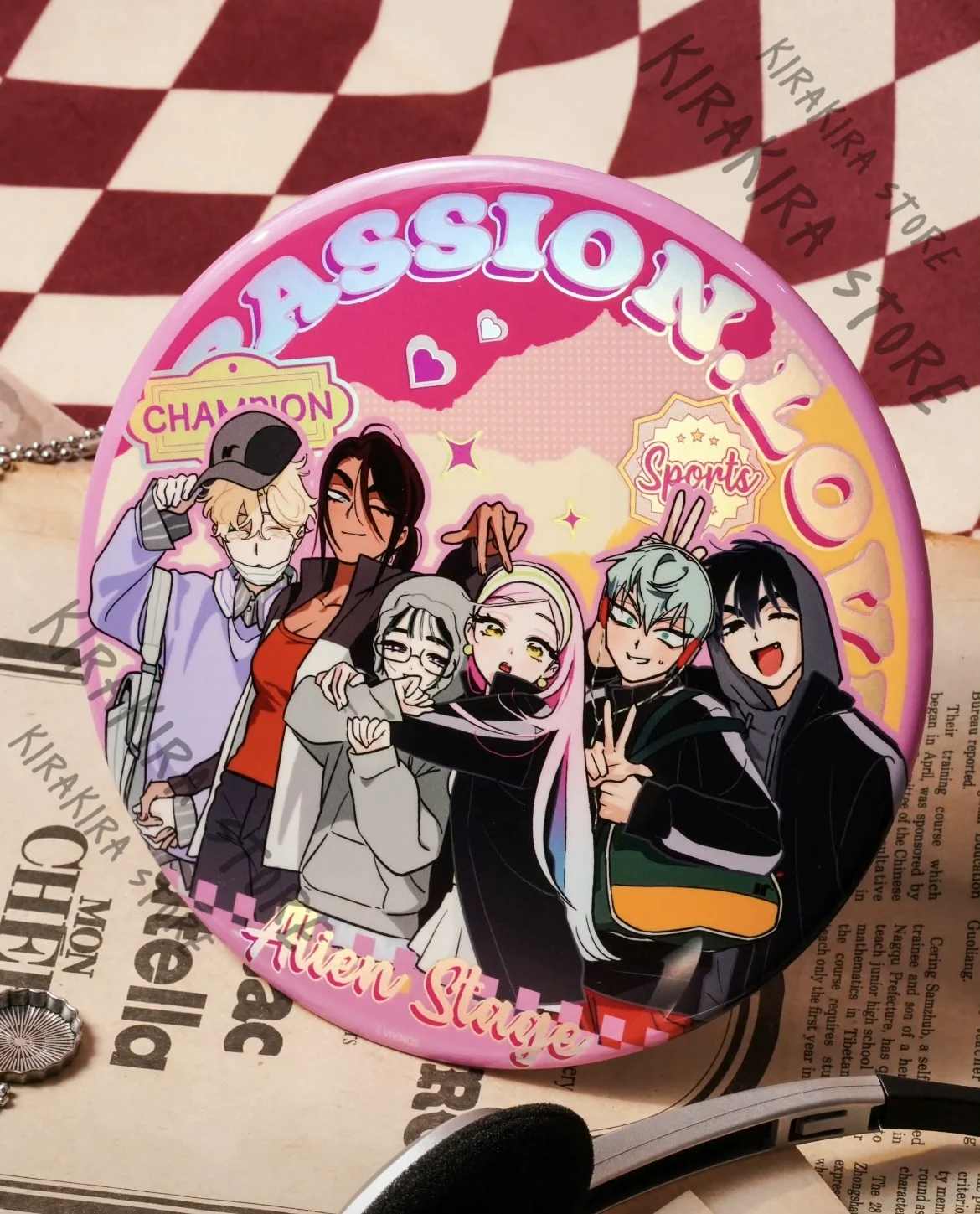 

Alien Stage Till Ivan "PassionLove" Partner Series Limited Legal Edition Badge Acrylic Standing Sign Seal Workout Towel Blinder