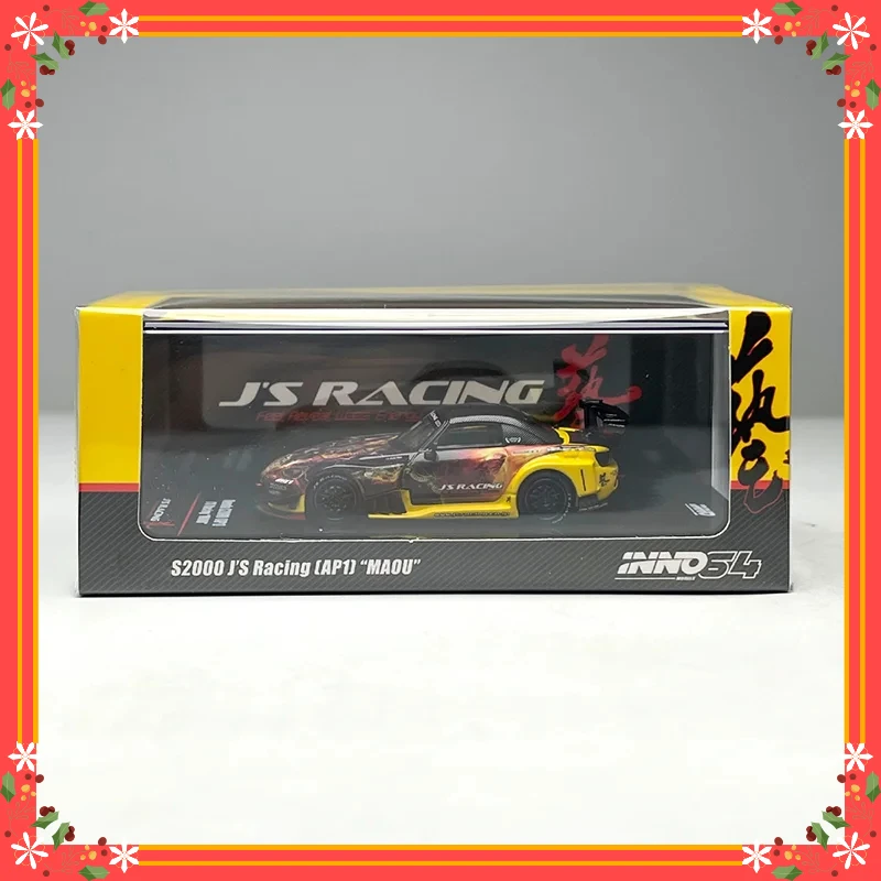 

INNO 1:64 S2000 J'S RACING AP1 Модель автомобиля из сплава, сувенир, коллекционный предмет, подарок для хобби