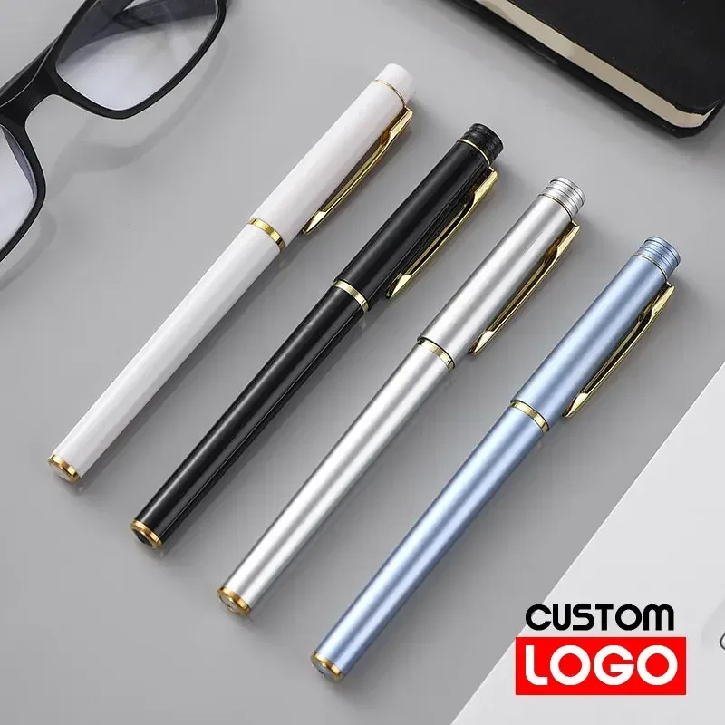 Advertising Neutral Pen Custom Logo Gift Multi -color Imitation Metal Business Signature Pen School Stationery Wholesale -WJ-45