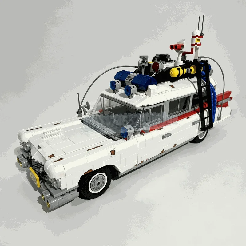 NEW 2429PCS Remote Control Retro Emergency Service Wagon Building Blocks Classic Utility Vehicle Model DIY Assembly Display Gift