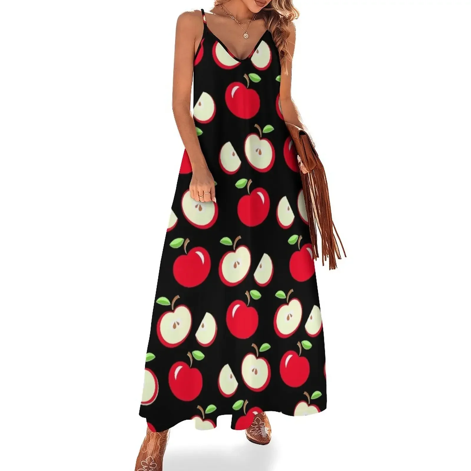 

Apples Sleeveless Dress prom dress 2024 Aesthetic clothing summer dresses Female clothing Dress