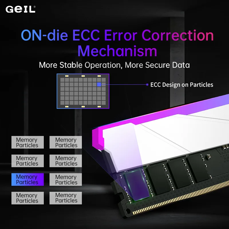 Память GeIL DDR5 6000/6400/6800/7200/8000/8200 МГц, 32/64 ГБ