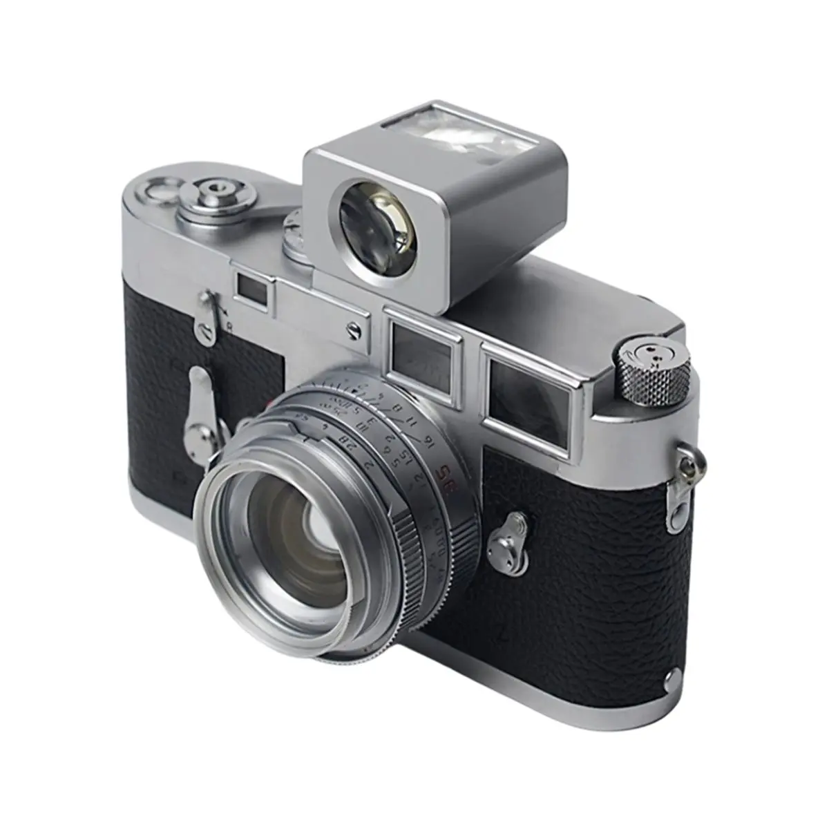 Optical Waist Flat Viewfinder Light-Meter Photometer Single Reverse for Rangefinder Camera Light Meter Silver