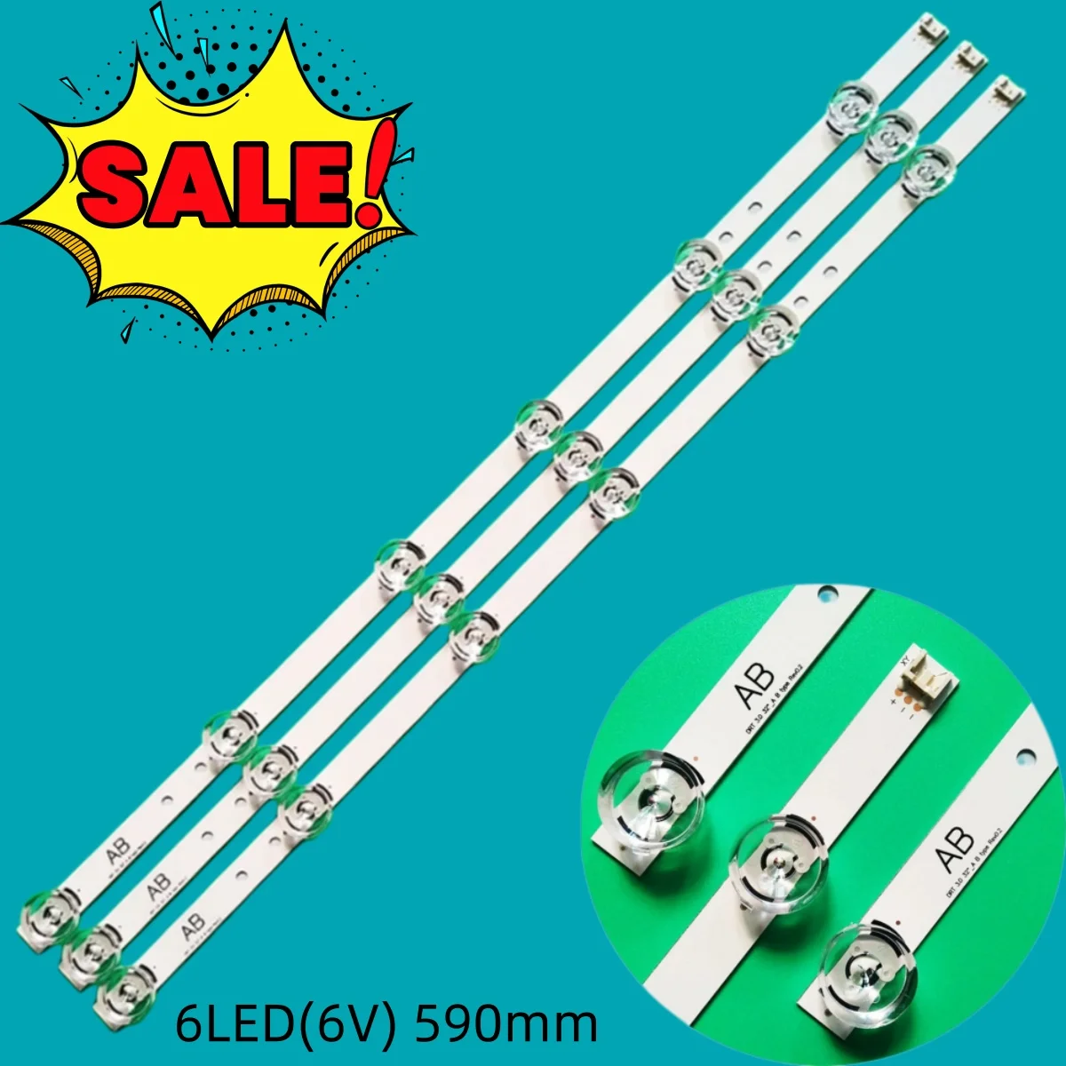 Brand New LED Backlight Strip For 32LF592U 32LF595B 32LF595D 32LF595Z TV Repair LED Backlight Strips Bars A B TYPE