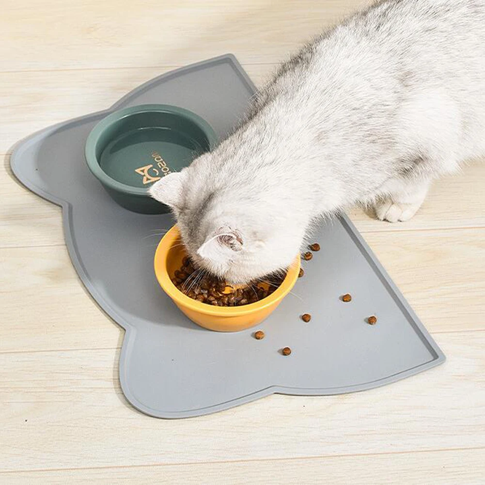 

SWEETHOME Pet Silicone Food Mat Portable Waterproof Leak-proof Non-slip Feeding Mats Bowl Pad For Cats Dogs SILICONE MAT