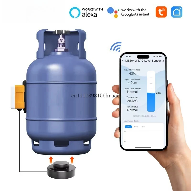ME204 Portable Gas Detector, LPG Tank Gas Leak Tester, Smart Home Measuring Instrument