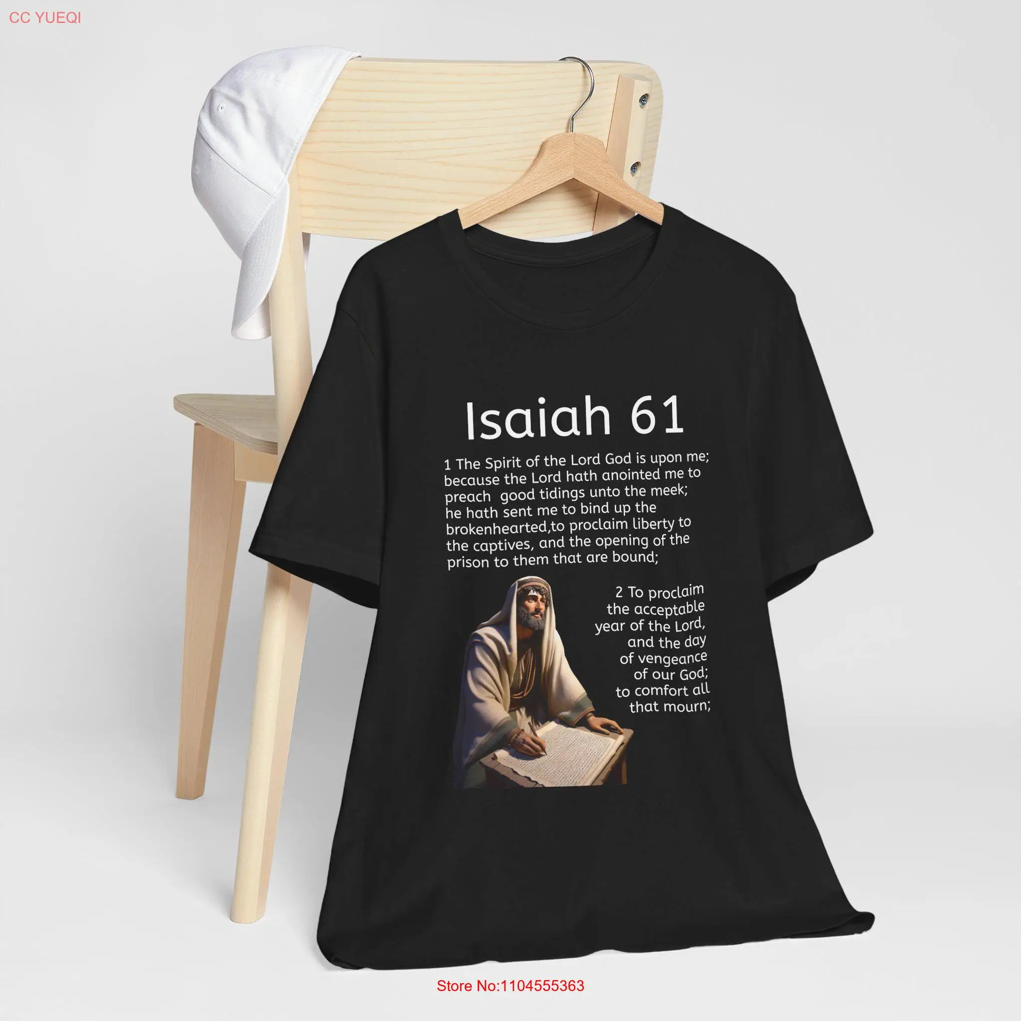 Religious Scripture Isaiah Luke T Shirt Christian Fullfilled 4 61 Spirit of the Lord Bible Verses Top