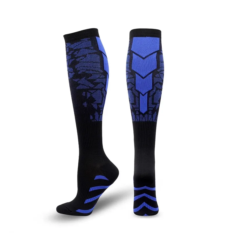 Kompressionssocken 20–30 mmHg hohe Strümpfe Männer Frauen Sportsocken für Marathon Radfahren Fußball Krampfadern Schwangerschaft Stillen – Detail 13