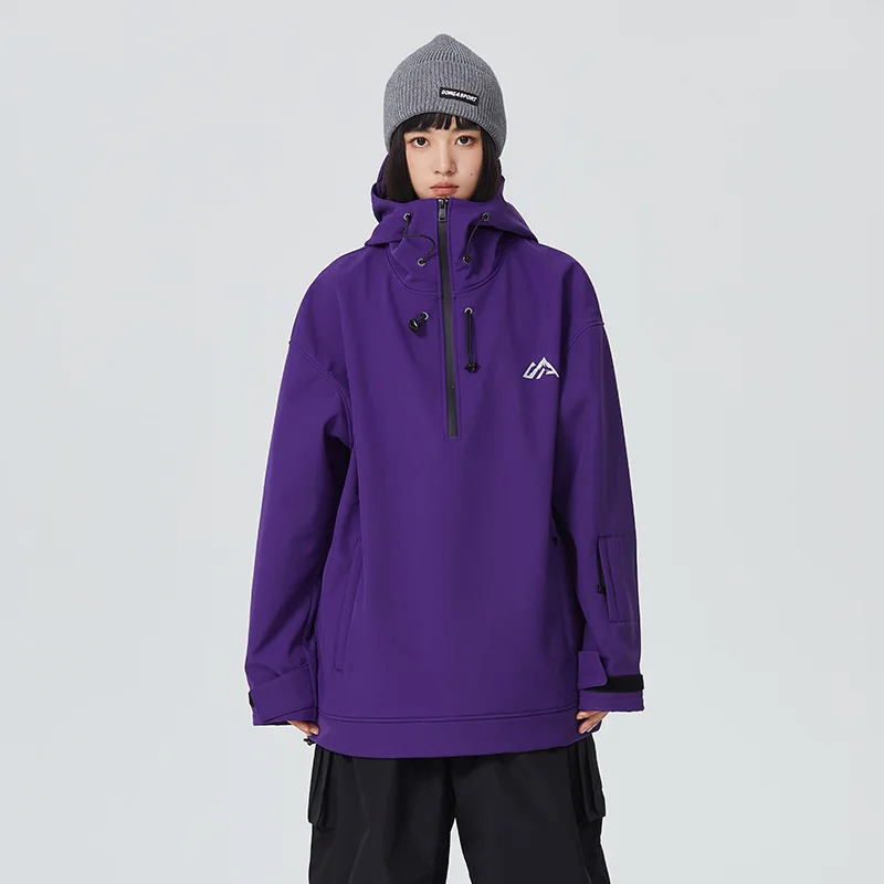 بدلات على الجليد، وبلوزات شتوية، وغطاء للرأس، ومصفح بالكامل، وقمصان علوية احترافية مقاومة للماء للاستخدام الخارجي عصرية