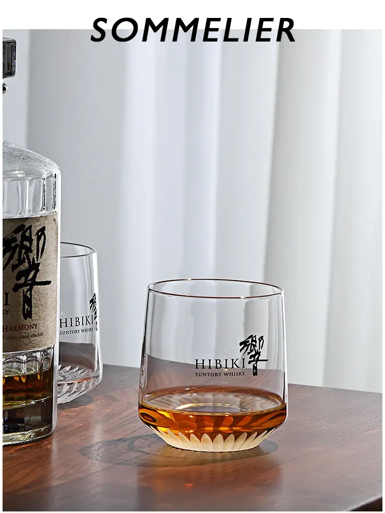 2022 Limited Export Hibiki Lotus White Cup Edo Kiriko Hand-Cut Hand-Made Wine Whisky Tasting Glass Snifters Chivas Neat Cup