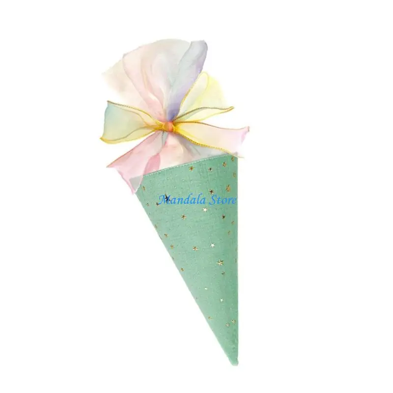 Bolsa envasado regalo decorativo cono helado U2JC para estudiantes