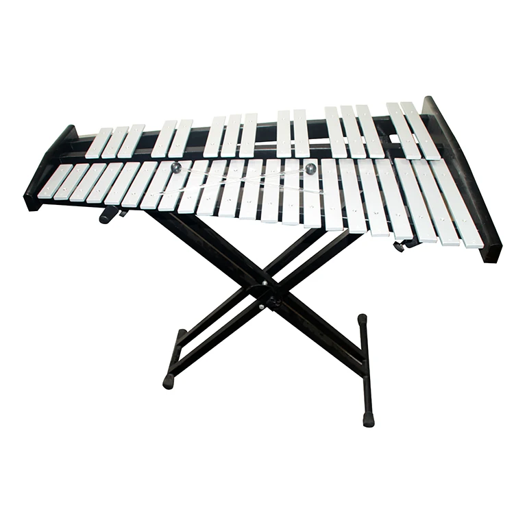 

37 Tone Aluminum Metallophone With Stand Instrumentos Percussion Xylophone Orff Glockenspiel Hand Knocks Metal Xylophone