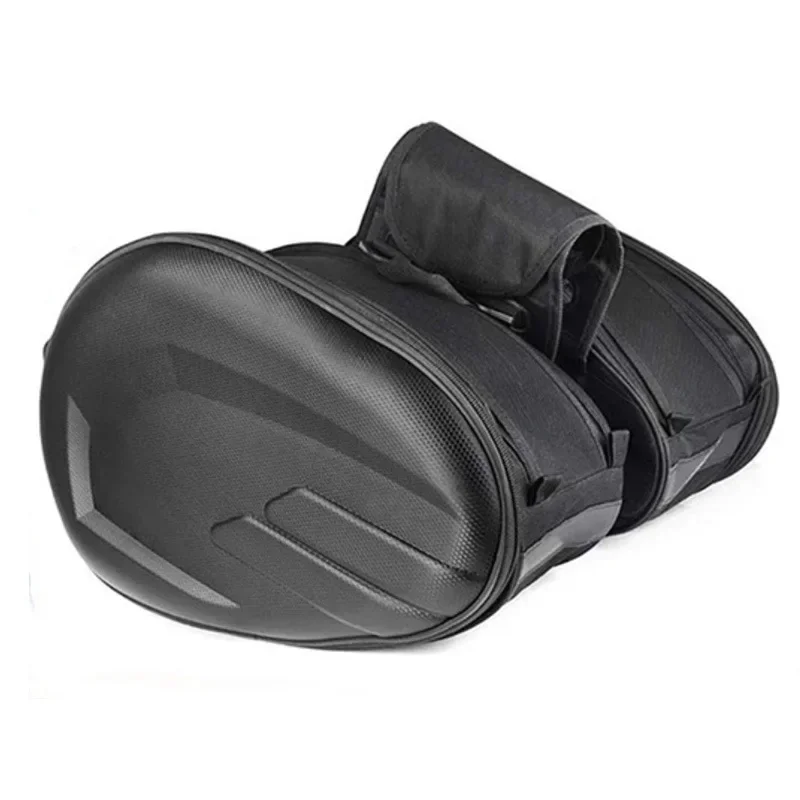 Motorcycle Waterproof Saddle Bag / Motorcycle Side Helmet Riding Travel Bags + Rain Cover One Pair