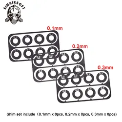 Stainless Steel Super Precision Shims Fit Gearbox Gear Set Clearance Adjustment For AEG Gearbox