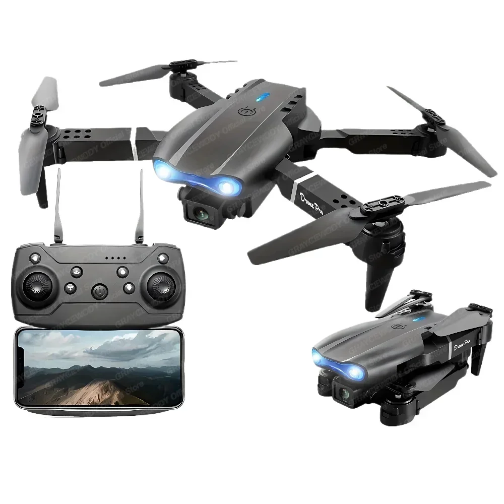 FYZS E99Pro RC الطائرة بدون طيار 4K FPV المهنية المزدوجة HD كاميرا تجنب العوائق زاوية واسعة قابلة للطي 5G WIFI ارتفاع عقد كوادكوبتر