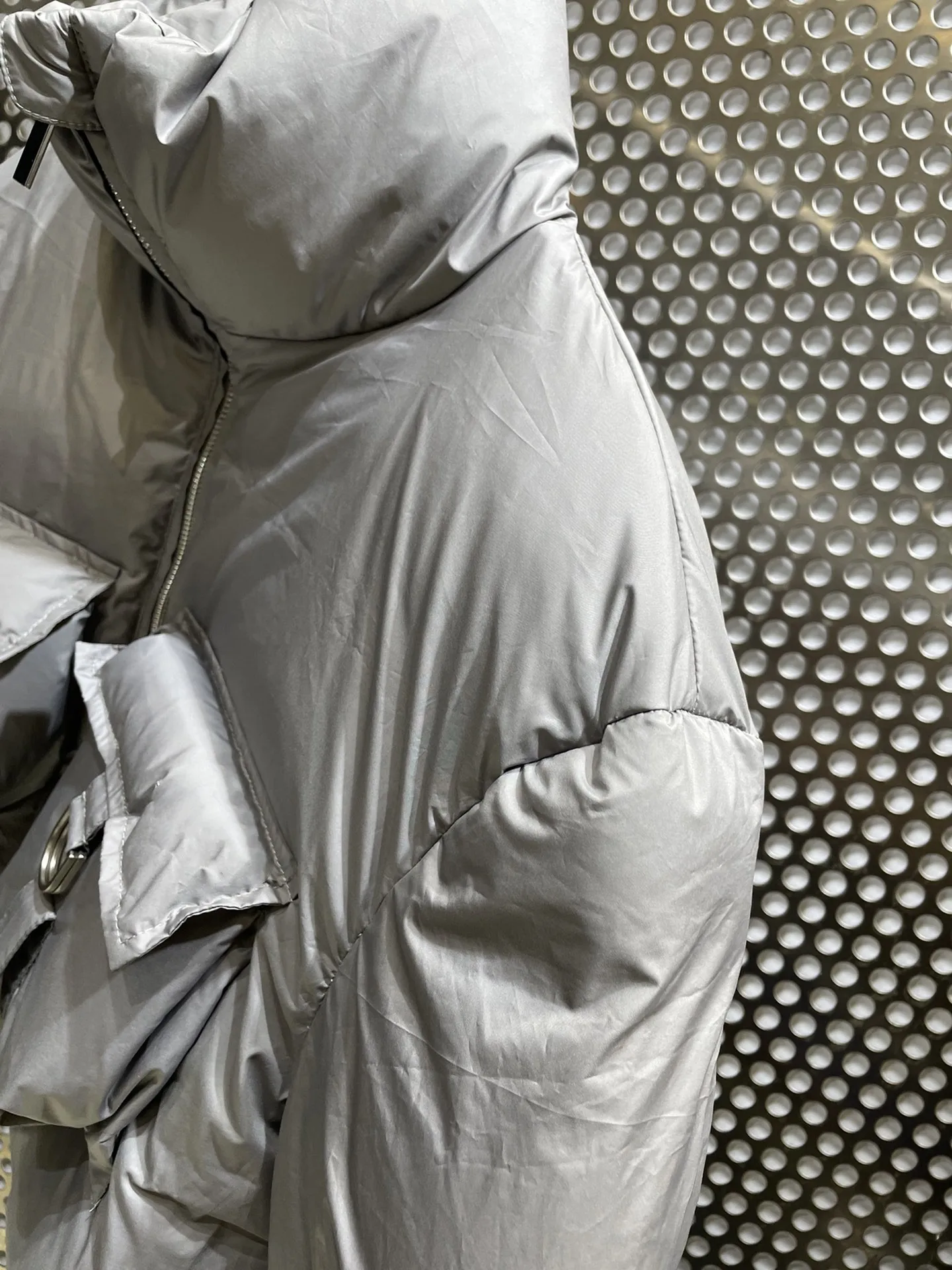 2025 ملابس نسائية سترة بياقة مدورة وجيب سفلي شتاء جديد 1104 #5