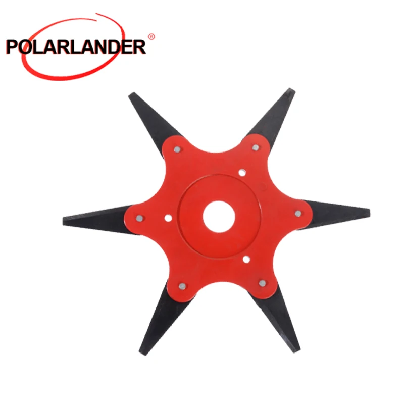 

Красное лезвие для газонокосилки из сплава — конструкция с 6 лезвиями для эффективной стрижки травы, прочная сменная насадка для садовых инструментов для стрижки газонов